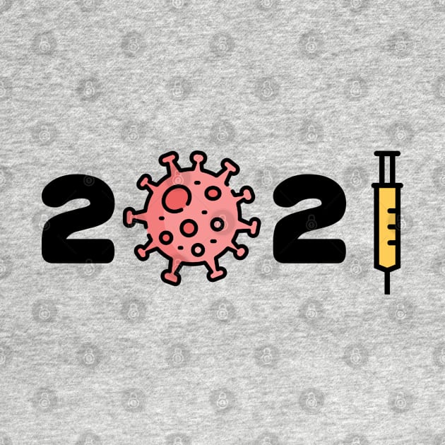 2021 New year Corona Covid Virus Syringer by RedCrunch